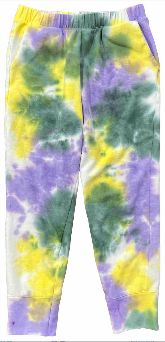 sequin mardi gras joggers