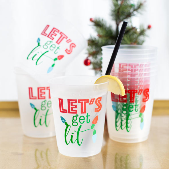 Lets Get Lit Party Cups (set of 10)