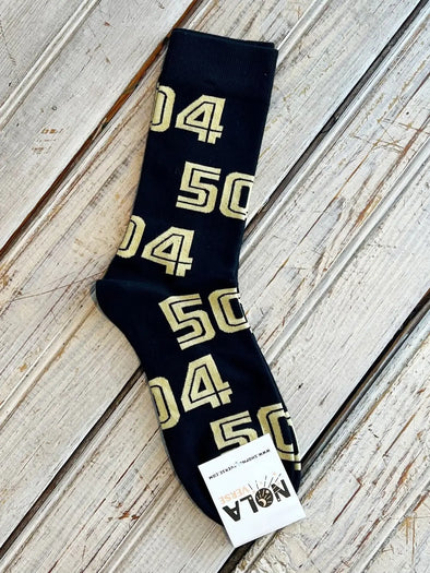 Black And Gold 504 Socks