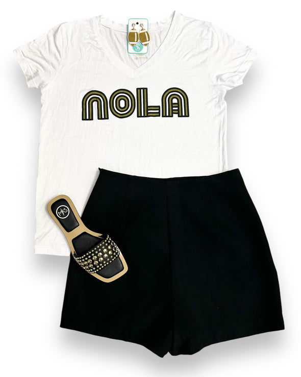 Mono Nola Specialty V Neck Tee