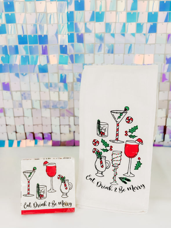 Eat, Drink & Be Merry Cocktail Napkins (pack of 20)