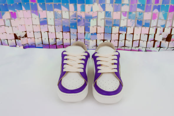 Miel 56 Sneaker in Purple and Gold