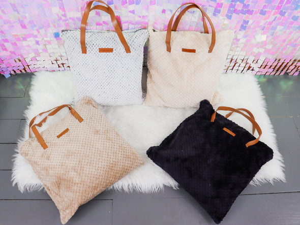 2-In-1 Tote And Blanket Set In 4 Colors