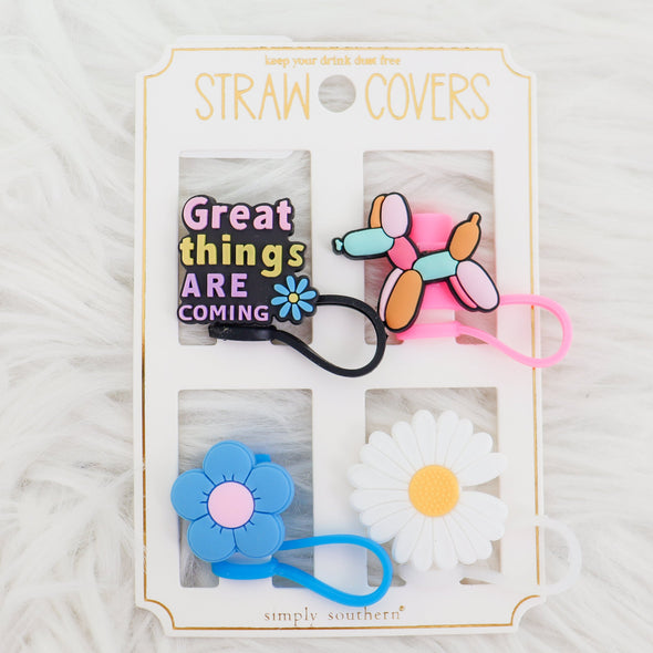 Tumbler Straw Covers In 6 Designs