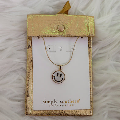 Smiley Face Charm Necklace