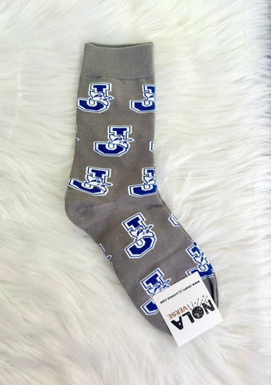 Blue Jay Grey Jesuit Socks