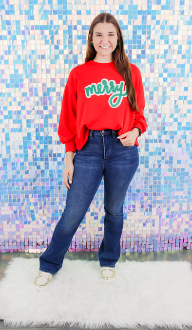 Millie Merry Red Sweatshirt (XS-2XL)