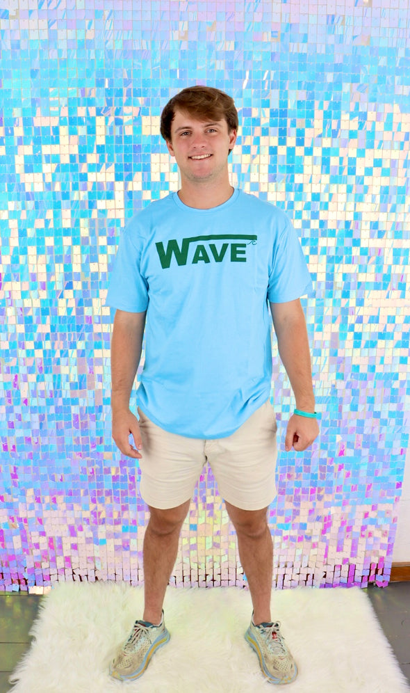 Blue and Green Nola Wave Unisex T Shirt (S-XXL)