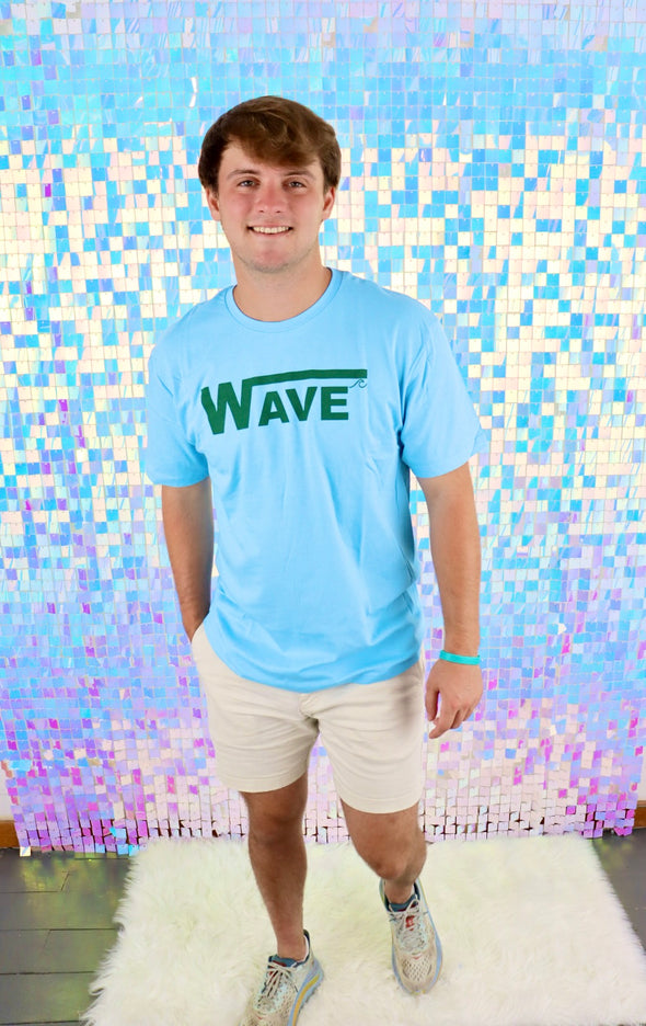 Blue and Green Nola Wave Unisex T Shirt (S-XXL)