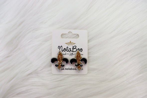 Fleur de Lis Stud Earrings