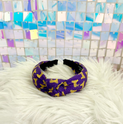 Purple And Gold Luna Tigers Headband