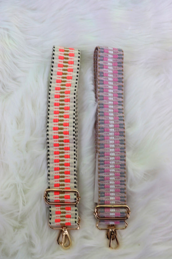 Aztec Purse Strap In 2 Colors