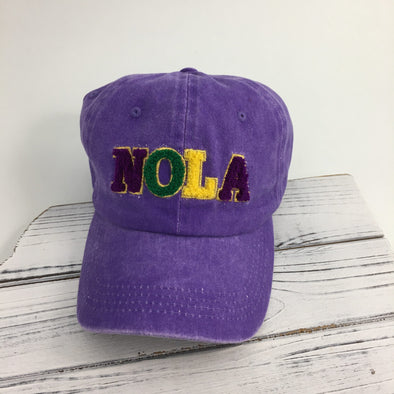 NOLA Chenille Mardi Gras Baseball Cap