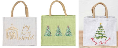 Medium Christmas Gift Tote In 3 Options (12x10x8)