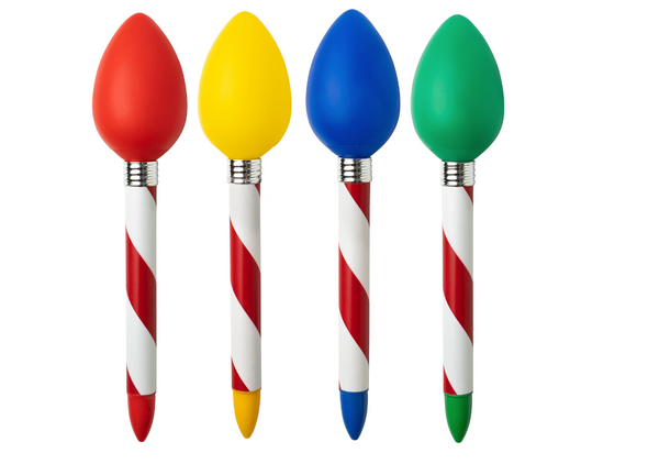 Christmas Jumbo Light Up Bulb Pen