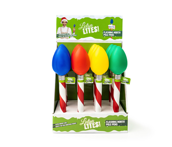 Christmas Jumbo Light Up Bulb Pen