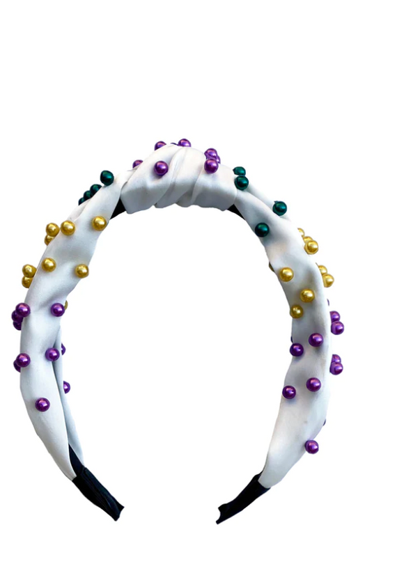 Mardi Gras Pearl Headbands