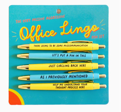 Office Lingo Pen Set