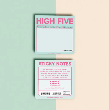 High Five Sticky Notes