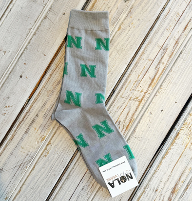 Grey Green Newman Socks