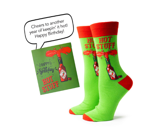 Two Left Feet IT'S YO BIRTHDAY Gift Card Sock Set