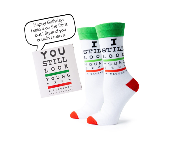 Two Left Feet IT'S YO BIRTHDAY Gift Card Sock Set