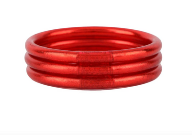 BUDHAGIRL Crimson All Weather Bangles® (AWB®) - Serenity Prayer