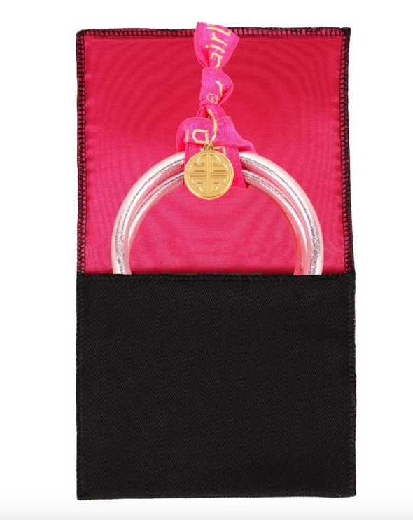 BUDHAGIRL Carousel Pink All Weather Bangles® (AWB®) - Serenity Prayer