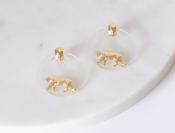 Easy Tiger Hoop Earrings