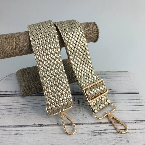 Metallic Gold Woven Purse Strap