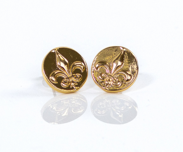 Fleur de Lis Stud Earrings