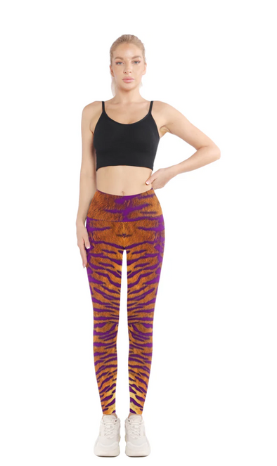 Adult Tiger Stripe Spandex Leggings