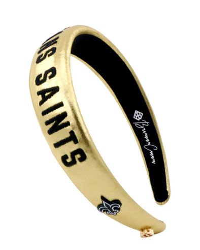 Brianna Cannon New Orleans Saints Thin Embroidered Headband