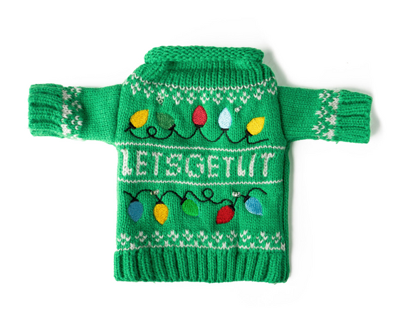 Uncle Bob's Light Up Wine & Bottle Sweater In 4 Options