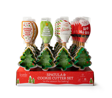 Krumbs Kitchen Christmas Spatula Cookie Cutter Set In 4 Options