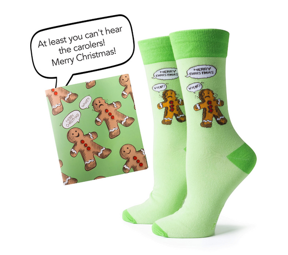 Two Left Feet Holiday Gift Card and Sock Set In 6 Options