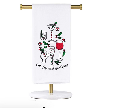 Eat Drink & Be Merry Hand Towel