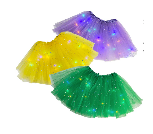 Adult Light Up Tutu In Purple Green Or Yellow