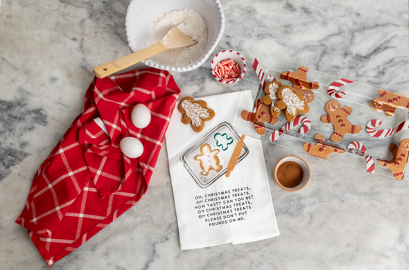 Glass Gingerbread Tray