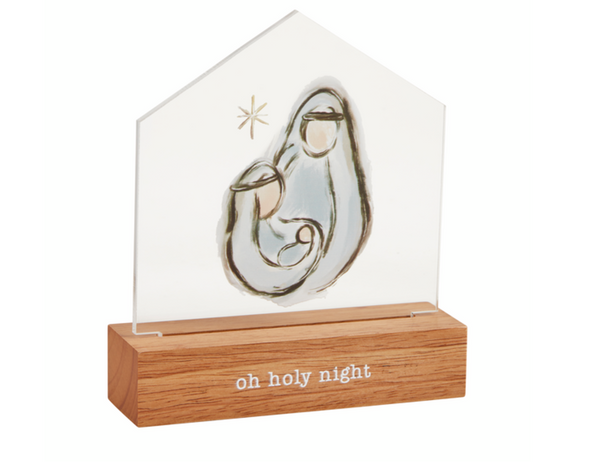 Christmas Light Up Acrylic Plaque In 3 Options