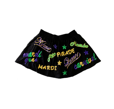 Adult Mardi Gras Explosion Skort (S-3XL)