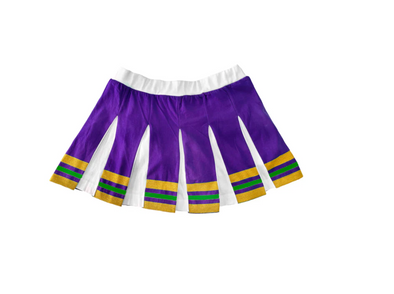 Adult Purple Mardi Gras Pleated Skort (S-3XL)