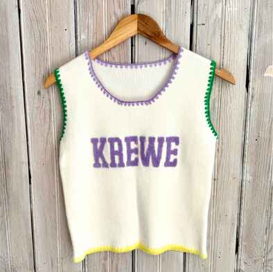 Mardi Gras Krewe Knit Tank Top (XS-2XL)