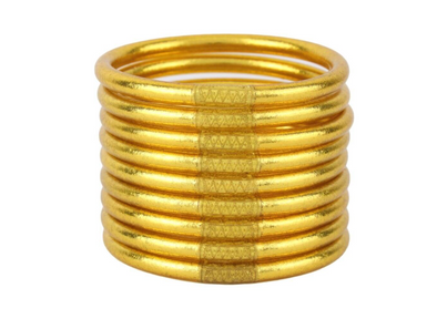 BUDHAGIRL Gold All Weather Bangles® (AWB®) - Serenity Prayer