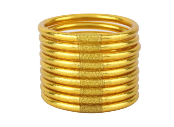 BUDHAGIRL Gold All Weather Bangles® (AWB®) - Serenity Prayer