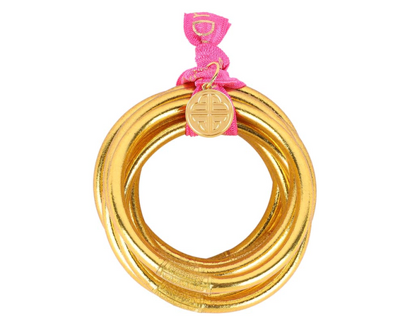 BUDHAGIRL Gold All Weather Bangles® (AWB®) - Serenity Prayer