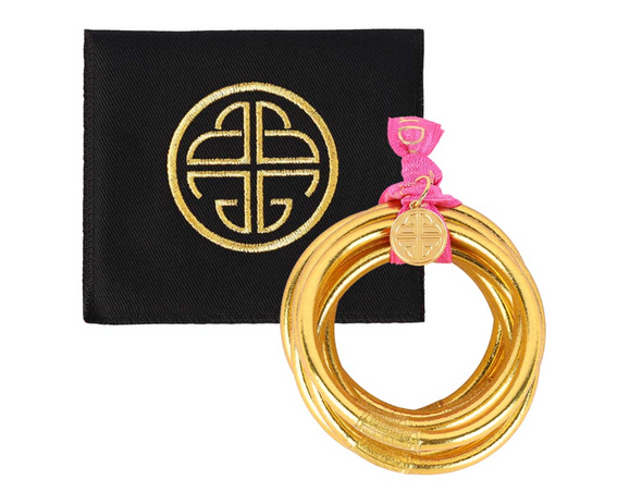 BUDHAGIRL Gold All Weather Bangles® (AWB®) - Serenity Prayer