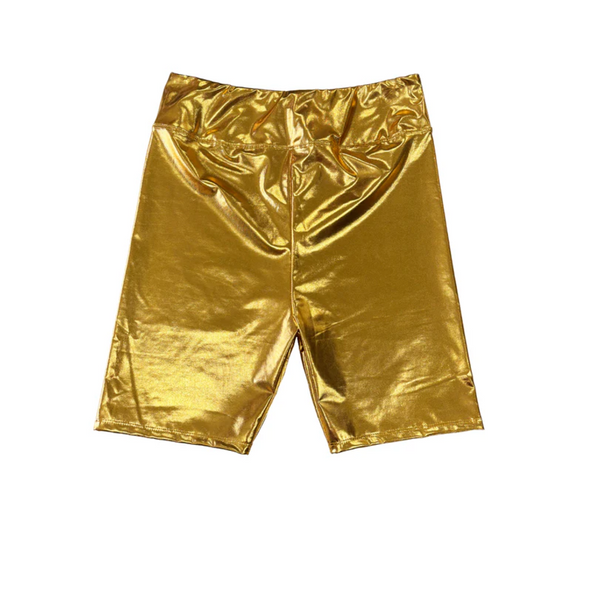 Toddler Biker Shorts In Purple Green Or Gold