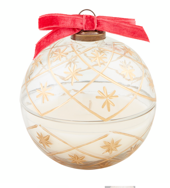 Glass Ornament Candle In 3 Colors