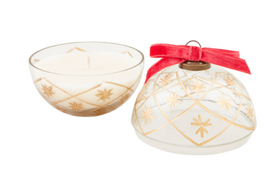 Glass Ornament Candle In 3 Colors